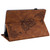 For Amazon Kindle Fire HD 10 2021 / 10 Plus 2021 Butterfly Flower Embossed Leather Tablet Case(Brown)