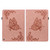 For Amazon Kindle Fire HD 10 2021 / 10 Plus 2021 Butterfly Flower Embossed Leather Tablet Case(Rose Gold)
