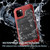 For iPhone 12 Pro Metal + Silicone Phone Case with Screen Protector(Red)