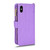 For iPhone XS Max Litchi Texture Zipper Leather Phone Case(Purple)