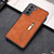 For Samsung Galaxy S21 FE 5G Zipper Card Holder Phone Case(Brown)