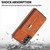 For Samsung Galaxy S21 FE 5G Zipper Card Holder Phone Case(Brown)
