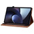 For OPPO Pad 11 Skin Feel Solid Color Zipper Leather Tablet Case(Brown)