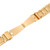 For Samsung Galaxy Galaxy Watch 3 45mm / Huawei Watch 3 / 3 Pro 22mm Three-bead Steel Quick Release Watch Band(Gold)