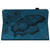For Amazon Kindle Fire HD 10 / 10 Plus 2021 Big Butterfly Embossed Leather Tablet Case(Blue)