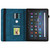 For Amazon Kindle Fire HD 10 / 10 Plus 2021 Big Butterfly Embossed Leather Tablet Case(Blue)