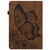 For Amazon Kindle Fire HD 8 2020 / 8 Plus Big Butterfly Embossed Smart Leather Tablet Case(Brown)