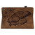 For Amazon Kindle Fire HD 8 2020 / 8 Plus Big Butterfly Embossed Smart Leather Tablet Case(Brown)