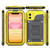 For iPhone 11 Dustproof Shockproof Waterproof Silicone + Metal Protective Case(Yellow)