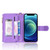 For iPhone 12 mini Litchi Texture Zipper Leather Phone Case (Purple)