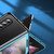 For Samsung Galaxy Z Fold4 Plating Leather Phone Case(Blue)