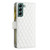 For Samsung Galaxy S22+ 5G Diamond Lattice Zipper Wallet Leather Flip Phone Case(White) For Samsung Galaxy S22+ 5G Diamond Lattice Zipper Wallet Leather Flip Phone Case(White)