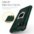 For Google Pixel 4 Carbon Fiber Protective Case with 360 Degree Rotating Ring Holder(Green)