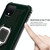 For Google Pixel 4 Carbon Fiber Protective Case with 360 Degree Rotating Ring Holder(Green)