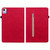For Realme Pad X Skin Feel Solid Color Zipper Leather Tablet Case(Red)