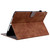For Amazon Fire HD 8 2015/2016/2017/2018 Tiger Pattern PU Tablet Case(Brown)