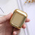 For AirPods 1/2 Electroplated PC Earphones Shockproof Protective Case(Gold)