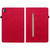 For Nokia T10 Skin Feel Solid Color Zipper Leather Tablet Case(Red)