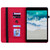 For Nokia T10 Skin Feel Solid Color Zipper Leather Tablet Case(Red)