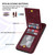 For iPhone XS Max N.BEKUS Vertical Flip Card Slot RFID Phone Case(Wine Red)