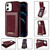 For iPhone 11 N.BEKUS Vertical Flip Card Slot RFID Phone Case (Wine Red)