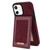 For iPhone 11 N.BEKUS Vertical Flip Card Slot RFID Phone Case (Wine Red)