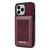 For iPhone 11 Pro Max N.BEKUS Vertical Flip Card Slot RFID Phone Case For iPhone 14 Pro Max(Wine Red)