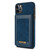 For iPhone 11 Pro Max N.BEKUS Vertical Flip Card Slot RFID Phone Case (Blue)