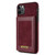 For iPhone 11 Pro N.BEKUS Vertical Flip Card Slot RFID Phone Case (Wine Red)