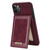 For iPhone 11 Pro Max N.BEKUS Vertical Flip Card Slot RFID Phone Case (Wine Red)