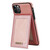 For iPhone 11 Pro N.BEKUS Vertical Flip Card Slot RFID Phone Case (Rose Gold)