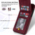 For iPhone 12 Pro N.BEKUS Vertical Flip Card Slot RFID Phone Case(Wine Red)