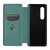For Samsung Galaxy Z Fold4 Carbon Fiber Texture Flip Leather Phone Case(Green)