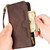 For Samsung Galaxy Z Fold4 5G Litchi Texture Zipper Leather Phone Case(Brown)