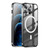 For iPhone 12 Pro MagSafe Frosted Metal Phone Case(Black)