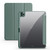 For iPad Pro 12.9 2022 / 2021 / 2020 / 2018 Acrylic 3-folding Smart Leather Tablet Case(Dark Green)