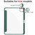 For iPad Pro 12.9 2022 / 2021 / 2020 / 2018 Acrylic 3-folding Smart Leather Tablet Case(Dark Green)