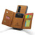For Samsung Galaxy Z Fold4 DG.MING M2 Series 3-Fold Multi Card Bag Phone Case(Brown)