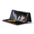 For Samsung Galaxy Z Fold4 DG.MING M2 Series 3-Fold Multi Card Bag Phone Case(Black)