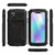 For iPhone 11 Pro Max Shockproof Waterproof Dust-proof Metal + Silicone Protective Case with Holder(Black)