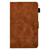 For Amazon Kindle Fire 7 2019/2017/2015 Embossed Smile Flip Tablet Leather Case(Brown)