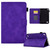 For Amazon Kindle Fire 7 2019/2017/2015 Embossed Smile Flip Tablet Leather Case(Purple)