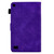 For Amazon Kindle Fire 7 2019/2017/2015 Embossed Smile Flip Tablet Leather Case(Purple)