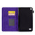 For Amazon Kindle Fire 7 2019/2017/2015 Embossed Smile Flip Tablet Leather Case(Purple)