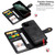 For iPhone 11 Pro Multifunctional Retro Detachable Magnetic Horizontal Flip Leather Case with Card Slots & Holder & Wallet & Photo Frame(Black)