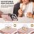 For iPhone 12 mini Anti-theft RFID Card Slot Phone Case(Rose Gold)