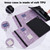 For Nokia T20 10.4 2021 Embossed Butterfly Pattern Leather Tablet Case(Purple)