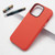 For iPhone 14 Plus Lamb Grain PU Back Cover Phone Case(Red)