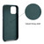 For iPhone 12 mini Lamb Grain PU Back Cover Phone Case(Dark Green)