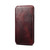 For iPhone 13 mini Denior Oil Wax Top Layer Cowhide Simple Flip Leather Case(Dark Red)